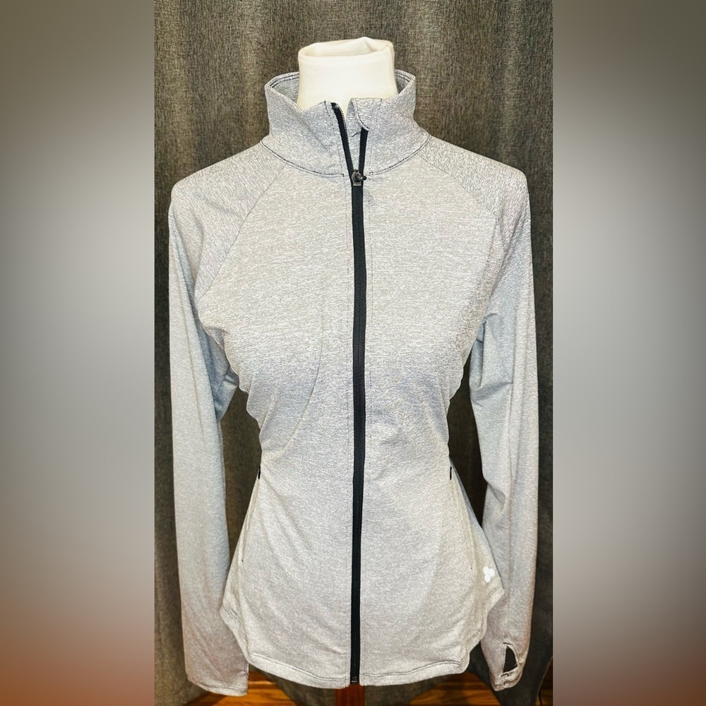 Tek Gear Full Zip Active Jacket – Women’s Medium – Gray Heather